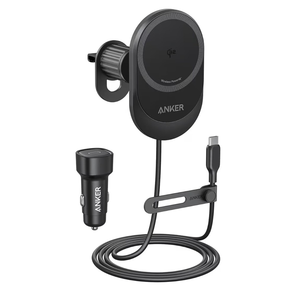 Anker MagGo Wireless Car Charger 15W Qi2 MagSafe iPhone 15 14 13 12 B2932 NEW